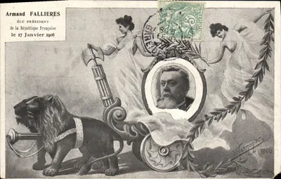 Armand Fallières — Eleito Presidente da República Francesa em 17 de Janeiro de 1906 — F. WARMONNIER, 1906