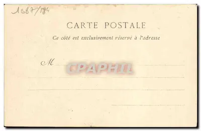 Pani Fallières — Stara dzwonia — rysunek Oren, 9 lipca 1902 — Rewers