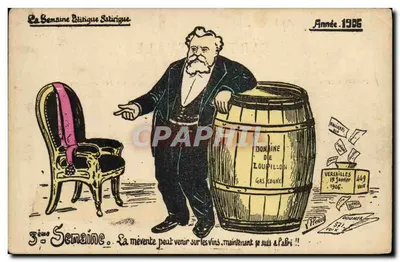 Caricatura política — Domínio de Loupilou — Editor: La Semaine Politique Satirique, Ano 1906