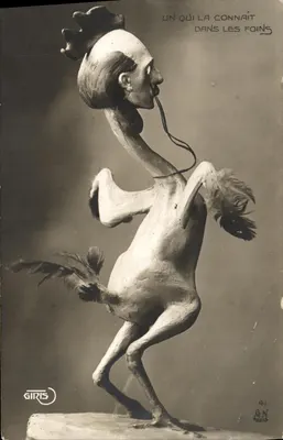 Estatua de galinha — editor GIRIS, n° 41 — Paris