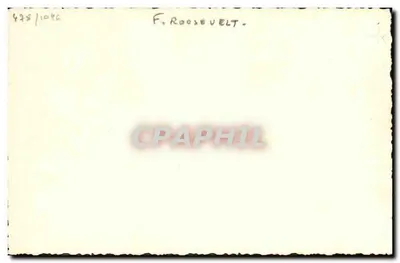 Franklin D. Roosevelt — oficjalny portret — wydawca nieznany, numer seryjny 478/1096 — Rewers