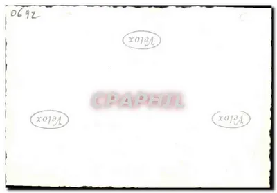 Mężczyzna z psem przed starym samochodem — Velox — n° 0642 — Rewers