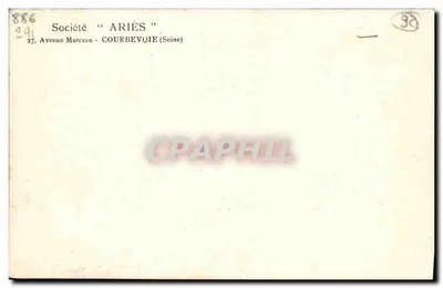 Berlina van 4 plaatsen - Maatschappij "ARIÈS" - Courbevoie — Achterkant