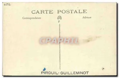 Carro em um cânion — Editor Pirguil-Guillemínnot, n° 0572 — Verso
