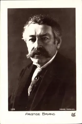 Aristide Briand — retrato — Henri Manuel, Paris, n° 128