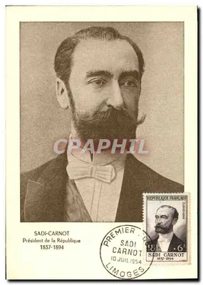 Sadi Carnot — Presidente da República 1837-1894 — G. Parison e E. Réonier, Paris