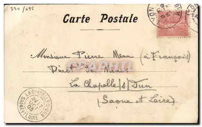 Caricatuur van Mougat en Macaroni — Marnix — n°330/695 — Achterkant