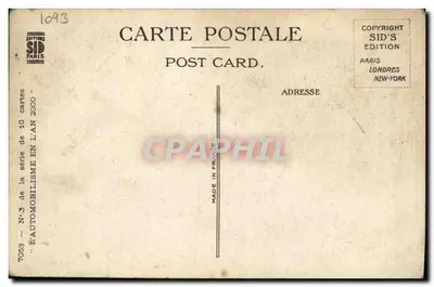 Charley fait de l'Auto sur sa sans HP "Ratchat" — éditeur SID'S ÉDITION, n°7053 — Verso