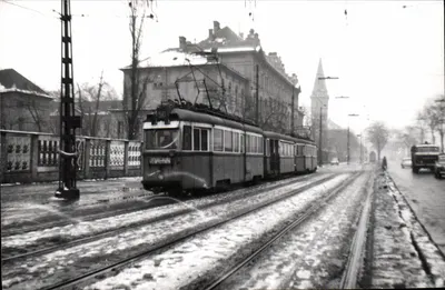 Tramway em Budapeste — inverno — 195