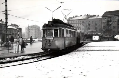 Tramway n°56 em Moscou — foto em preto e branco — 195