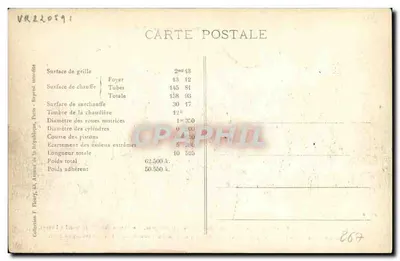 Francuska lokomotywa n° 975 S — P.O. — seria 942–996 i 601–640 — Rewers