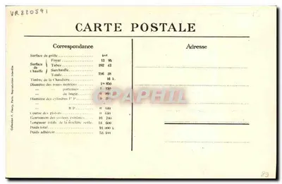 Lokomotywa francuska nr 231-031 — Typ Pacific — Seria 231-011 do 231-050 — F.F. Paris — Rewers