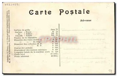 Francuska lokomotywa Nord nr 3.518 — seria 3.513 do 3.537 — H. Fohanno — Rewers