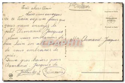 Trem de Páscoa — obra de R. Sgrilli — edição italiana — Verso