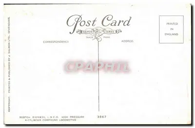 L.N.E.R. 4-cylindrowy lokomotywa złożona — Wysokie ciśnienie — J. Salmon Ltd. Seria 3867 — Rewers