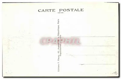 Belgische locomotief Type 1 (Super Pacific) — Société Nationale des Chemins de fer Belges — uitgave F&P Parijs, n° 018 — Achterkant