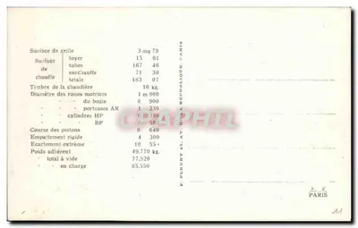 Locomotywa nr 606 — Portugalia — Ets Henschel & Sohn — Rewers