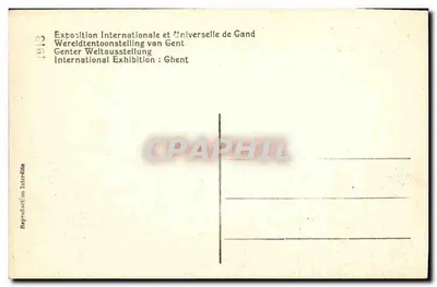 Pavillon et Caravelle du Nitrate du Chili — Exposition Internationale et Universelle de Gand 1913 — Rewers