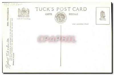 Korona Królowej Elżbiety — Widok lotu maszyn — Tuck Card C 31 — Rewers