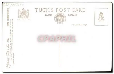 Wielki Książę Edynburga składa hołd królowej Elżbiety w Westminsterskiej Katedrze — Koronacja 2 czerwca 1953 — Tuck Card C 22 — Rewers