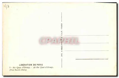Befreiung von Paris — Am Quai d'Orsay — Foto von Marcelle d'Heilly — Rückseite