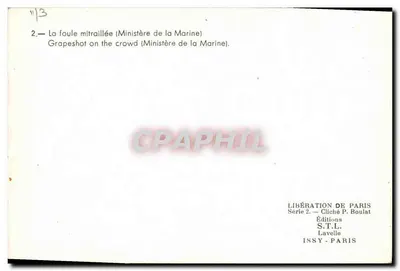 Place de la Concorde — Bộ Ngoại giao — Éditions S.T.L. Issy-Paris — Mặt sau