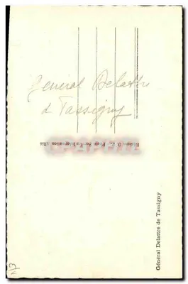 Generał Delattre de Tassigny — powitać — Wydawca Delattre de Tassigny, nr 13 — Rewers