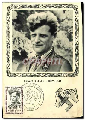 Carta máxima Robert Keller 1899 1945 Militaria