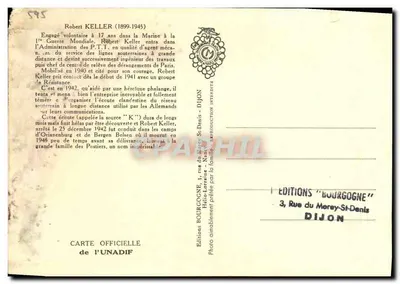 Carta máxima Robert Keller 1899 1945 Militaria — Verso