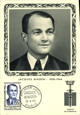 Jacques Bingen - 1908-1944 — Herói da Resistência — Edições UNADIF
