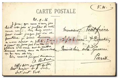 Salonique — Mosteiro perto dos Muros — Malinvaux, Gr.-Imp., Limoges-Lyon — Verso