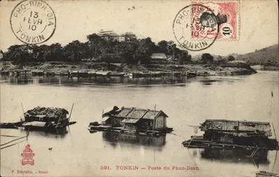 Tonquim — Posto do Phur-Doan — P. Dieulefils, Hanoi