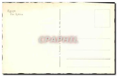 Egipt — Sfinks — L. Scottitz & Cie, Kair, Nr 643 — Rewers