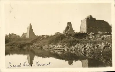 Lacéred Lake, Karnak — Ruínas Egípcias — Karnak