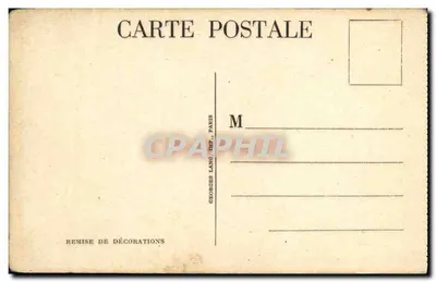 Remise de décorations — scène militaire — Georges Lang, Paris — Verso