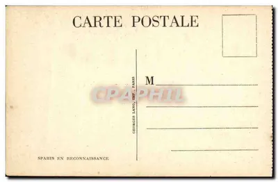 Spahis em reconhecimento — montanhas — Georges Lang, Paris — Verso