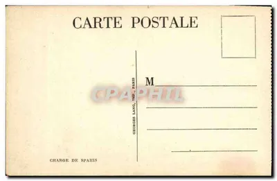 Kavallerieangriff — Verlag Georges Lang, Paris — Seriennummer nicht sichtbar — Rückseite