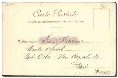 La Savoie — wyjazd z Havre 9 czerwca 1906 — Wyd. Ch. Vernes, Paryż — Rewers