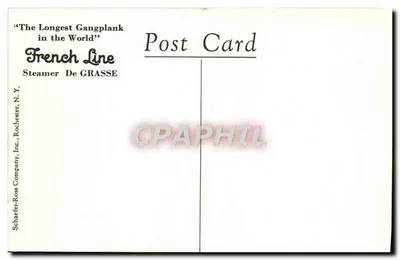 S.S. De Grasse — Het Saloon — French Line — Achterkant