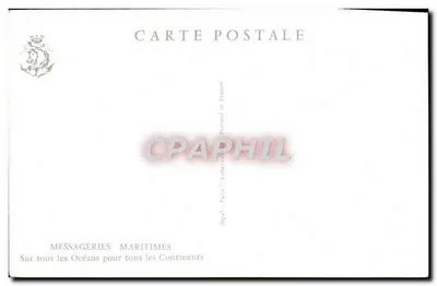 Triomfboog — Parijs — Messageries Maritimes, uitgever — Achterkant