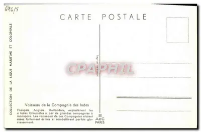 Statkowie Spółki Wschodnich Indii — Zbiór Stowarzyszenia Morskiego i Kolonialnego — Wydawca A&EC Paris — Rewers