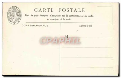 Cruzadores de 10.000 toneladas tipo Tourville — ilustração de Max Cremnitz — Ligue Maritime et Coloniale — Verso