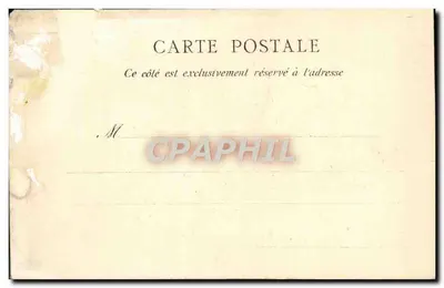 Bilhete postal antigo Emile Loubet Presidente da República Francesa — Verso