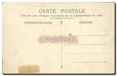 Bilhete postal antigo Armand Fallières Eleito Presidente da República Francesa — Verso