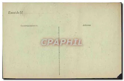 Bilhete postal antigo M Alexandre Millerand Presidente da República — Verso