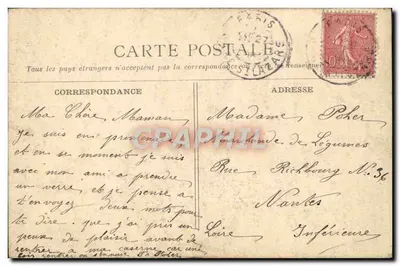 Émile Combes — Ministro do Interior — Franck Lefort, Gr. N°6 — Verso