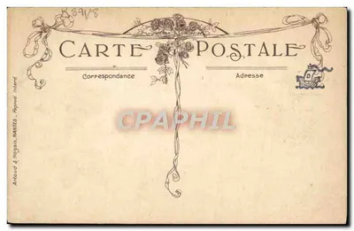La Marine Française — caricature d'un marin endormi et d'une femme — éditeur Arnaud & Nogaud, Nantes — Verso