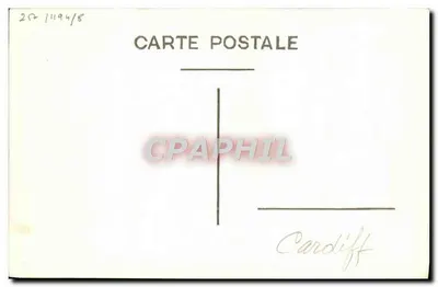 H.M.S. CARDIFF — brytyjski statek wojenny — Marius BAR phot. Toulon — Rewers