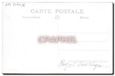 H.M.S. Royal Sovereign — Navio de guerra britânico — Fot. Marius BAR, Toulon, Reprod. Interd. — Verso