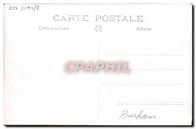 H.M.S. Barham — Navio de guerra britânico — Marius BAR fot. Toulon, Reprod. Interd. — Verso